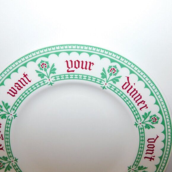 VTG 1993 Pugin's Proverbs by Minton Bone China England 8" Side Salad Plate - Picture 3 of 6